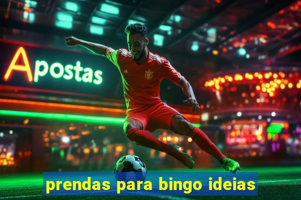 prendas para bingo ideias